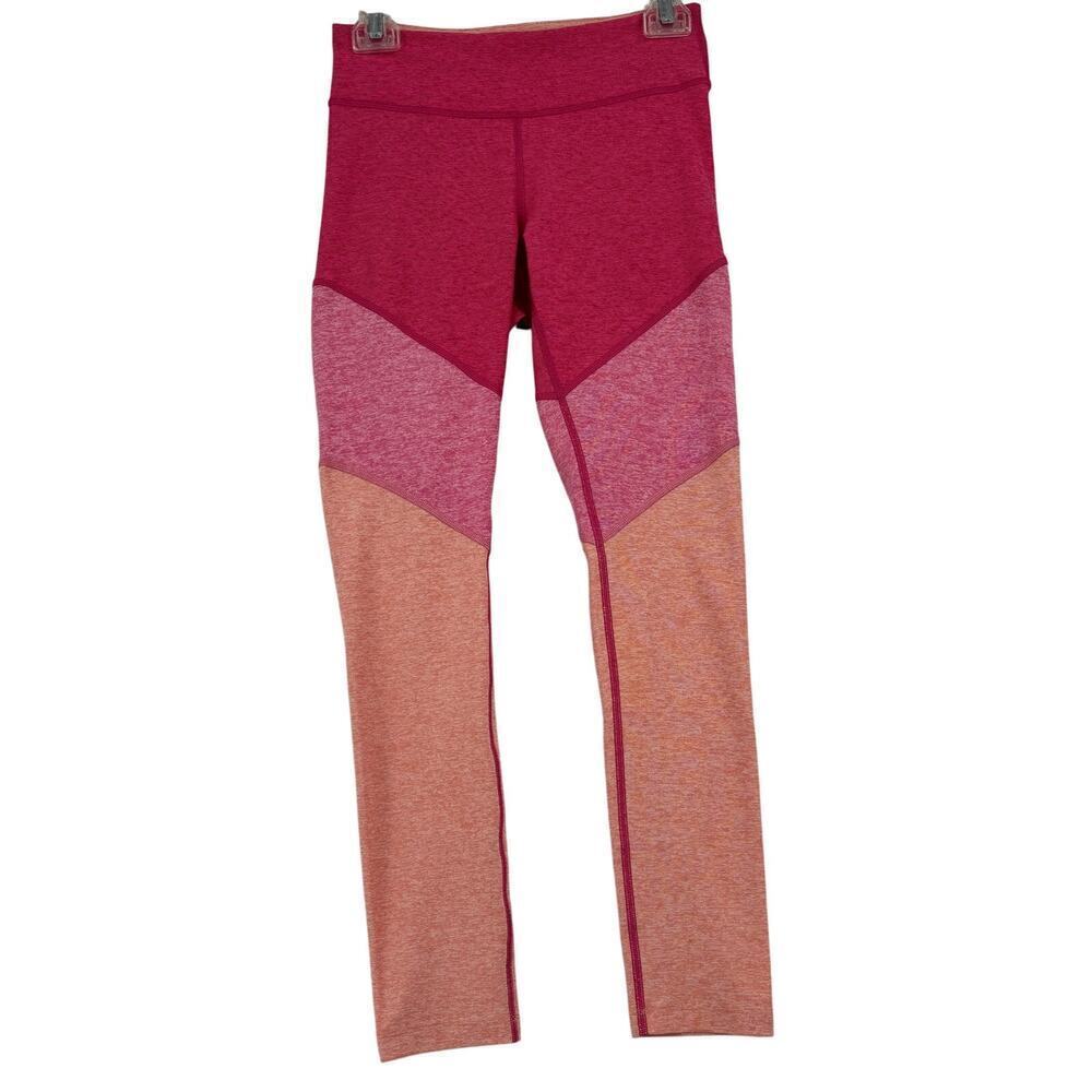 Outdoor Voices 7/8 Springs Leggings Size S‎ Pink High Rise Color Block Athletic